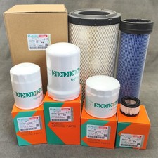New Complete Filter Service Kit for Kubota SVL95-2S SVL95-2SC S/N 32601 & Below picture