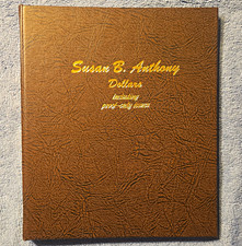 Dansco 8180 Susan B. Anthony Dollars 1979-1981 & 1999 Proof-Only Album 16 Coins picture