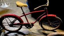 Vintage Red Cruiser Bicycle Complete Bike Classic Cruiser Style Bike picture