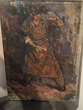 Signed Russian Oil painting (1965)- Alexander Ivanovich Sokolov (1918-1973) picture
