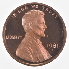 1981-S Lincoln Memorial Cent Type 1 Proof picture