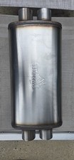 Flowmonster 12599-FM 409Ss Oval Case Absorption Muffler FLOW MONSTER MUFFLER picture