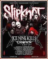 SLIPKNOT Knotfest Tour 2022 Ltd Ed RARE Poster The End So Far ICE NINE KILLS picture