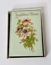 Longfellows Poems Book Early 1900s Excellent Cond picture