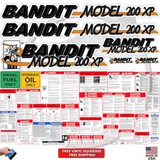 Fits Brush Bandit Wood Chipper Model 200XP Decal Kit -  picture