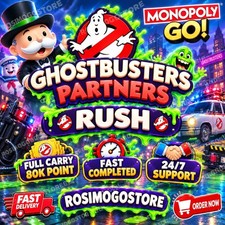 Monopoly Go GHOSTBUSTERS Partner Event RUSH Fast Completed-Full Carry 80k Point picture