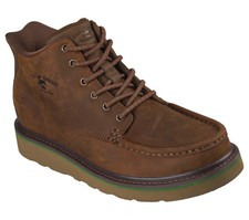 John Deere Skechers Mens Boot Slip Ins Brown Comfort Waterproof Anti Slip 256094 picture