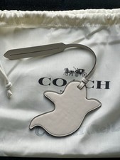 Coach Remade Flying Ghost Bag Charm “Chalk” White CEK53 w/dust bag - Halloween picture