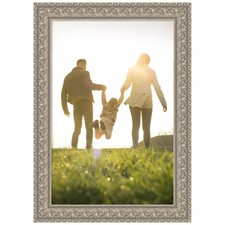 Amanti Art 24x36 Picture Frame, Sydney Silver Wood Framing for your Wedding P... picture