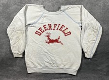 Vintage 50s 60s Artex  True Vintage Deerfield  Sweatshirt Size 16 Youth Size picture