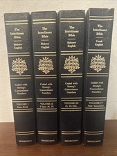 Interlinear Hebrew Greek English Bible Jay P Green 4 Vol Set Strong’s 1987 picture