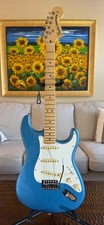 Fender American Performer Strat Guitar Faded Lake Placid Blue 2022 - Gloss picture