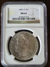 1883-0 MORGAN SILVER DOLLAR MS63 NGC picture