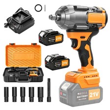 1300Nm Cordless Impact Wrench 960ft-lbs 1/2 Battery Impact Gun 2X 4.0Ah Battery picture