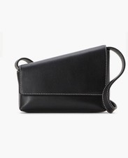 Staud Acute Black Leather Small Convertible Crossbody/ Clutch/ Shoulder Bag NWT picture