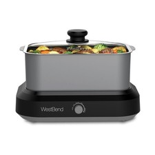 West Bend 5-Quart Medium Slow Cooker Gray 87905 New in box picture