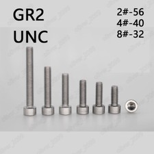 Titanium GR2 DIN912 Hex Socket Bolts Cap Head Screws 2# 4# 8# picture