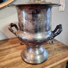 Vintage/Antique Pilgrim Silverplate Double-Handled Champagne Bucket, Stamped picture