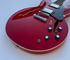 6 String Electric Jazz Guitar Semi Hollowbody Bone Nut Glossy Finished Guitarra picture