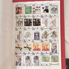 10 Page Vintage German Stamp Collection picture