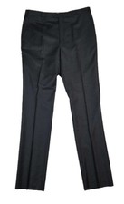 Santorelli *NWOT* Charcoal Gray Luxury Serge Romeo Pants Size 42L Unfinished Hem picture