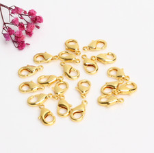 5Pcs Gold Filled Lobster Clasp Connectors Jewelry Findings 10/12/15mm I86 picture