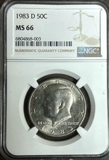 1983-D Kennedy Half NGC MS-66 picture