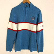 Swannies 1/4 Zip Pullover Men's M Performance Colorblock Preppy Sporty Golf picture