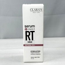 CLARA'S NEW YORK Face Serum Vitamin E RT Retinol Stimulating 1oz 30mL Full Size picture