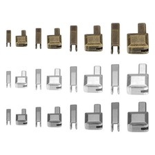 12 Set Zipper Repair Kits Retainers Box & Insertion Pins picture