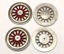 MEW SMWS, Standard Gauge Lionel Electric Loco Red Wheel Set, 4Pcs., Made in USA picture