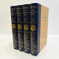 The Interlinear Bible Hebrew Greek English 4 Volume Set Jay P Green Strongs Box picture