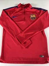 Nike 2017/18 FC Barcelona Football 1/4 Jacket  Training Jersey Men’s Size M picture