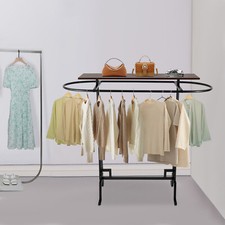 Clothing Display Stand, Clothing Rack, Commercial Clothes Hanging Rack Black picture