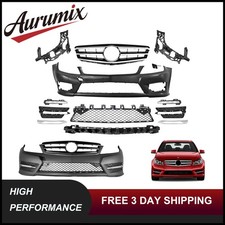 For 2012-2015 Mercedes C250 C300 C350 Front Bumper Kit W/ Daytime Running Lights picture