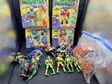 Vtg Teenage Mutant Ninja Turtles TMNT Lot of 15 Figures Accessories Sewer sports picture
