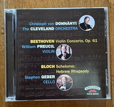 SMUCKERS CLEVELAND ORCHESTRA von Dohnanyi Beethoven Violin Concerto BLOCH PROMO picture