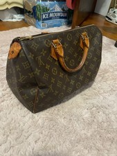 Rare Louis Vuitton 1980’s Vintage Speedy Bag Made in USA Talon Zip Monogram  picture