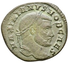 GALERIUS MAXIMIANUS as Caesar 293-305 Ancient Roman Coin MONETA Standing 28mm picture