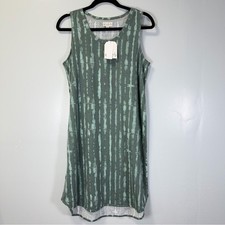 Wonderly Studio Green Tie Dye Sleeveless Knit Dress Medium Lightweight NWT picture