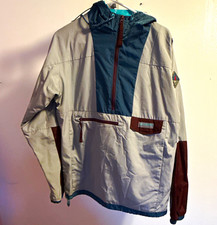 Columbia Men's Colorblock Hooded 1/2 Zip Anorak Jacket Pockets - sz M picture
