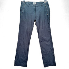 Craghoppers Pants Womens Large 10 Charcoal NosiLife Hiking Outdoor Zip Pockets picture