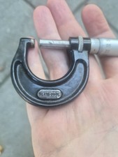 Starrett No. 436-25MM Outside Micrometer 0-25mm 0.01mm Machinist Tool Great Brit picture