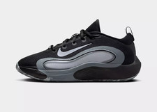 Kids Nike IsoFly Basketball Gym Shoe GS Black Wolf Grey Cool Grey FN4384 001 picture