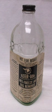 Vintage Kleer-View Pontiac Access Anti-Freeze & Bug Remover Triangle Bottle picture