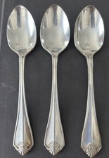 Vtg Rogers Oneida 1811 King James Silverplate Teaspoon Set of 3 Flatware picture