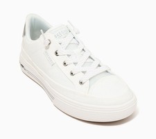 Skechers Women's Sz 7 Arch Fit Arcade Washable Vintage White Melange A730907 picture
