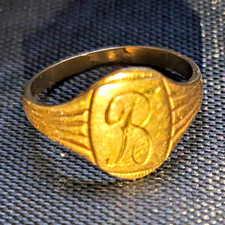 10kt Solid Gold. Victorian Era Baby Rings Lot Of 2 Rings picture