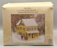 Currier & Ives Early Winter Lighted Christmas Village House — New, Collectible picture