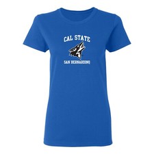 Cal State San Bernadino Arch Logo Women's T-Shirt - Royal picture